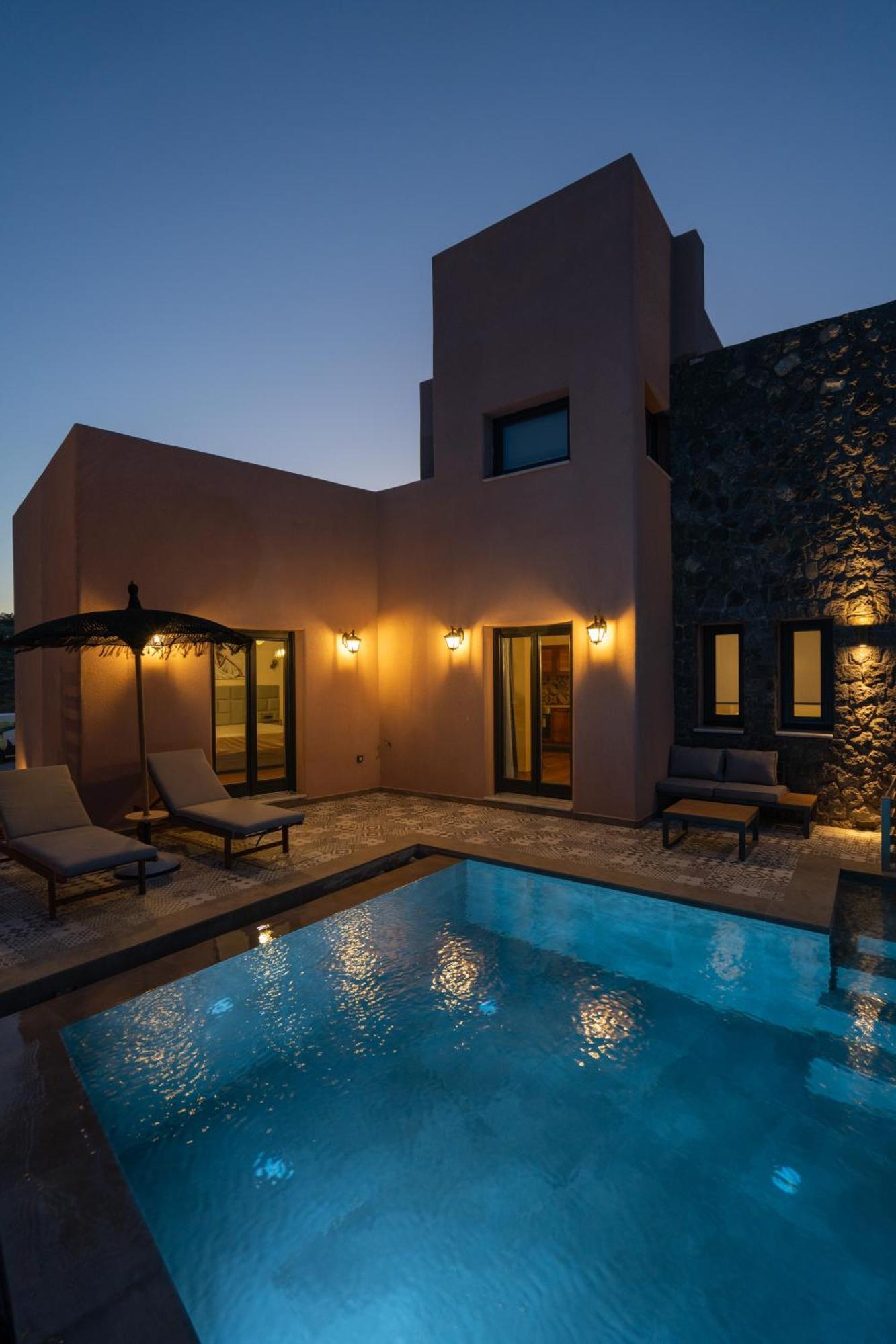 Golden Moments Luxury Stone Villas A Mesaria Bagian luar foto